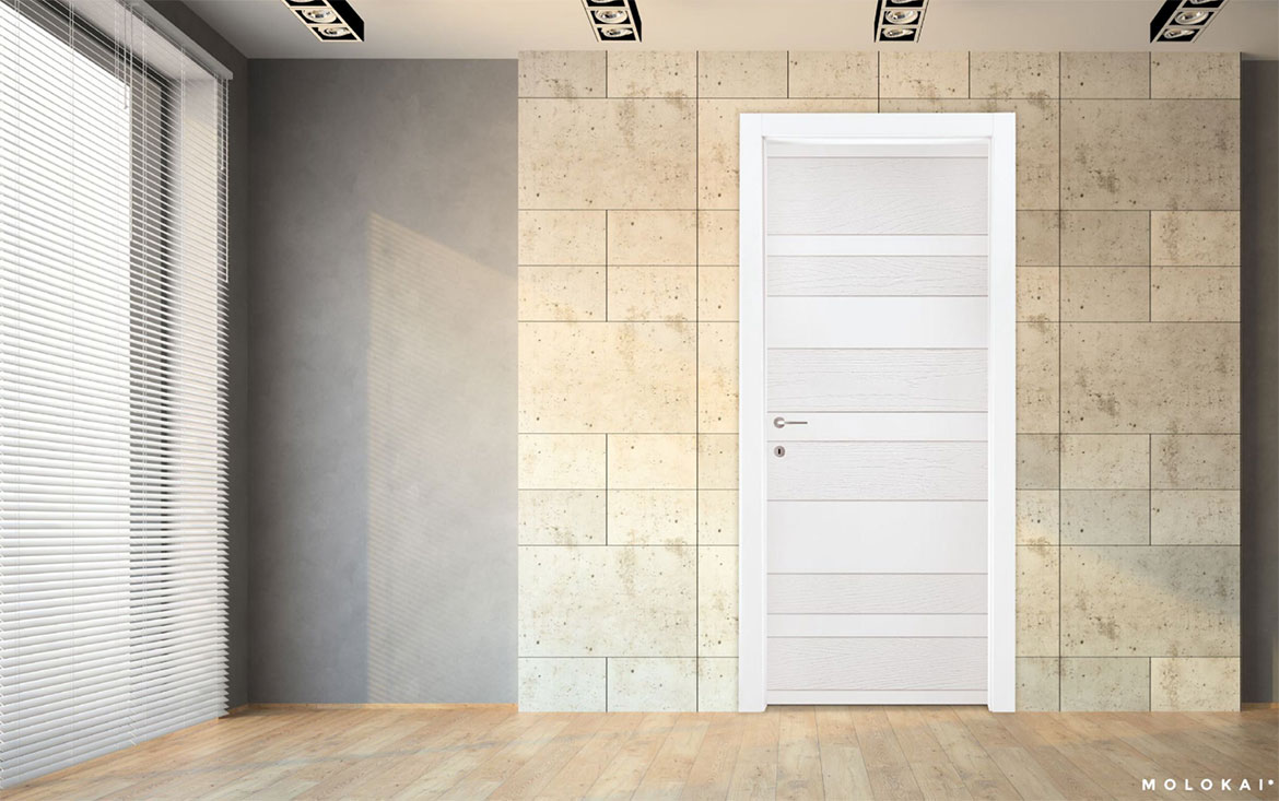 Porte interne contemporanee con finiture personalizzate